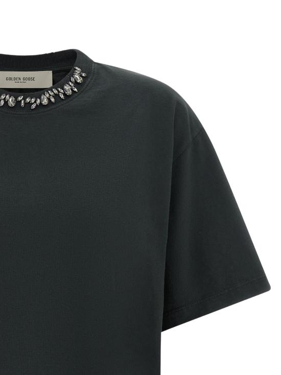 26FW 골든구스 폴로 티셔츠 GO338163BM BLACK - GOLDEN GOOSE