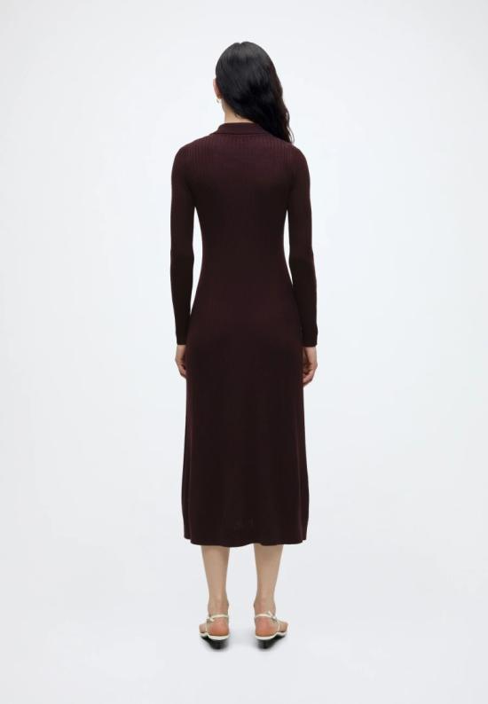 26FW 라코스테 원피스 EF82523KE Burgundy - LACOSTE