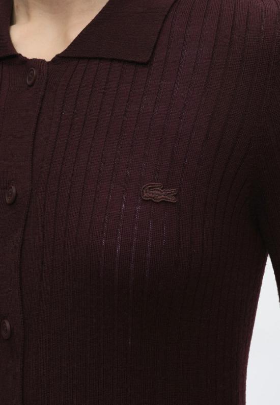26FW 라코스테 원피스 EF82523KE Burgundy - LACOSTE