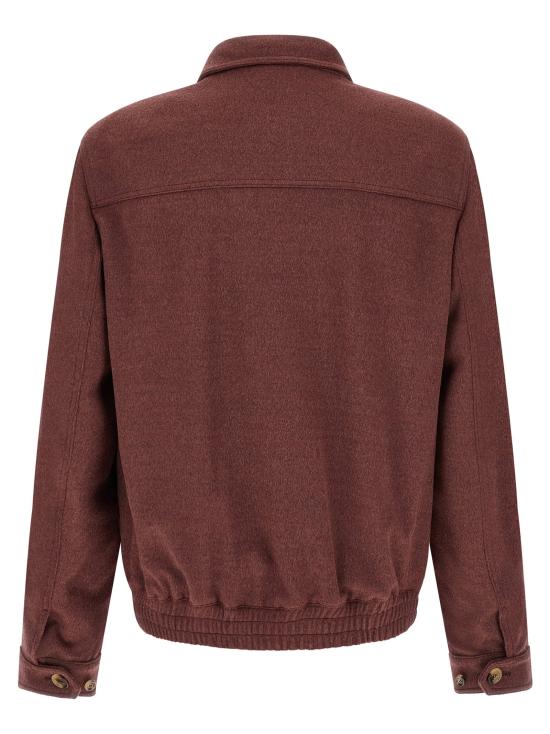  브루넬로 쿠치넬리 자켓 LDMV4676379C017 BURGUNDY - BRUNELLO CUCINELLI