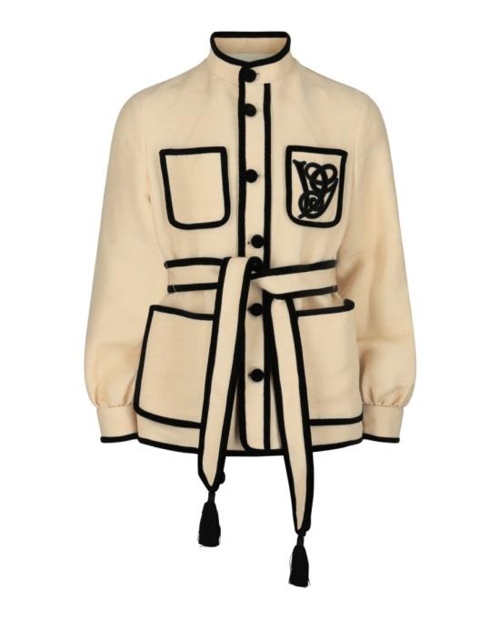  발렌티노 가라바니 자켓 6V0CEI 35AKJ 581 92373 44 Neutrals