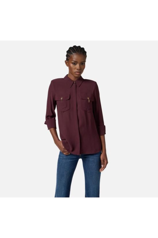 25FW 엘리자베타프랜치 탑 CA12256E2EA438 Burgundy - ELISABETTA FRANCHI