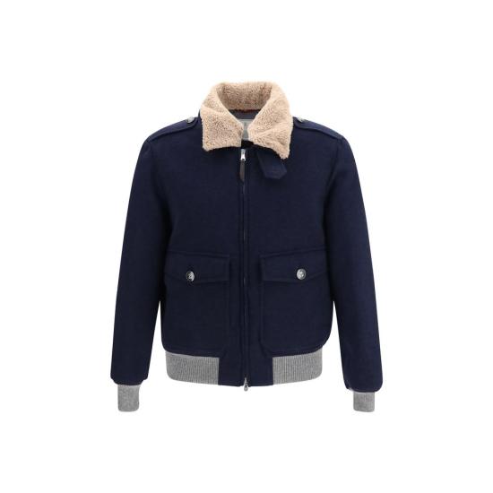 26FW 브루넬로 쿠치넬리 자켓 BRMM4006003C406BB NAVY