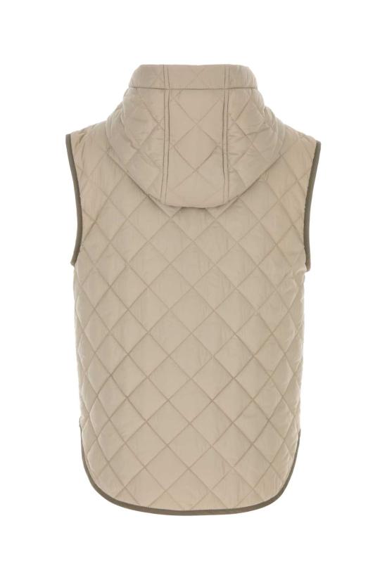 26FW 브루넬로 쿠치넬리 Thermore® 매트 나일론 퀼팅 후드 웨이스트코트 MR4057999P C2613 BEIGE - BRUNELLO CUCINELLI