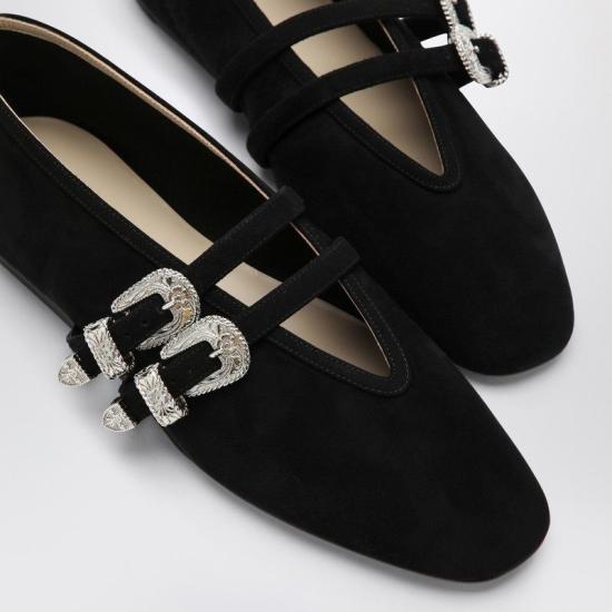 26FW 르 몽드 베릴 플랫 슈즈 BCSSUEBLA BLACK - LE MONDE BERYL