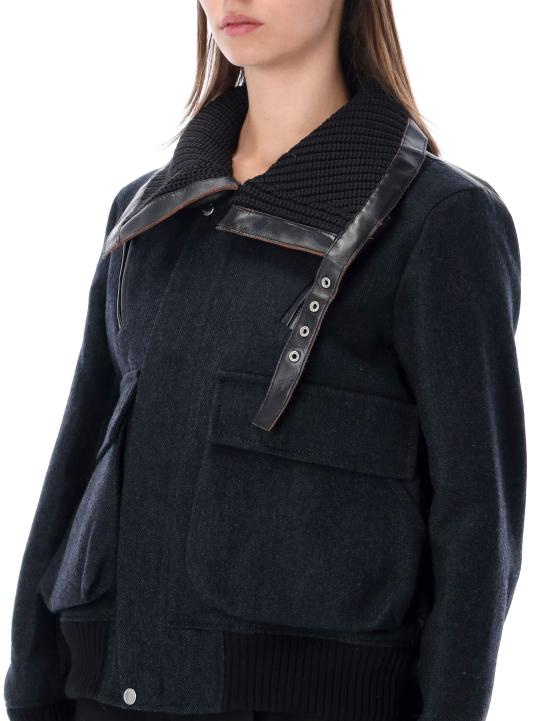 26FW 사카이 자켓 2608765 202 NAVY X BLACK - SACAI