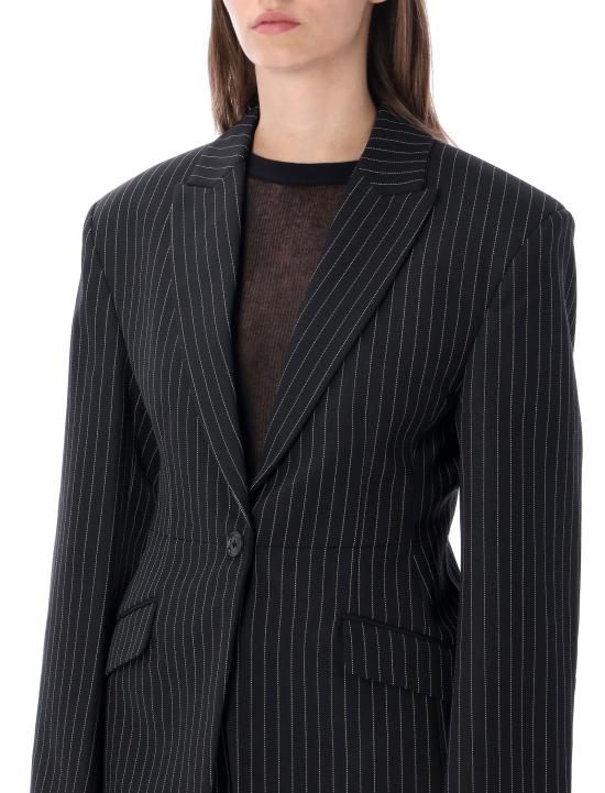 26FW 애니빙 자켓 A0112448STR23 BLACKWHIT BLACK STRIPE - ANINE BING