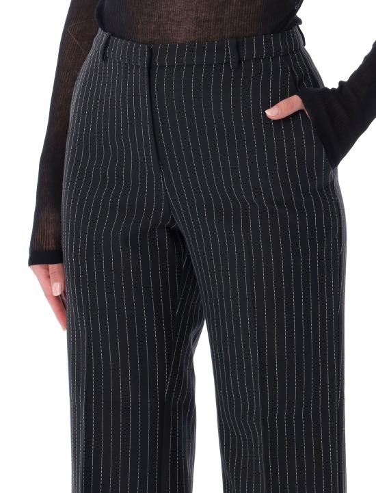 26FW 애니빙 스트레이트 팬츠 A0312454STR23 BLACKWHIT BLACK STRIPE - ANINE BING