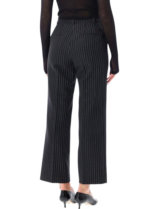 26FW 애니빙 스트레이트 팬츠 A0312454STR23 BLACKWHIT BLACK STRIPE - ANINE BING