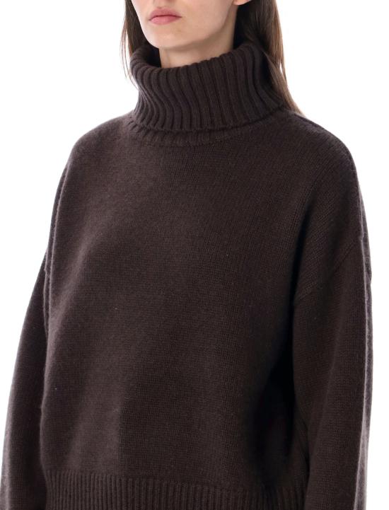 26FW 익스트림캐시미어 스웨터 CROPXTRA DARKBROWN DARK BROWN - EXTREME CASHMERE