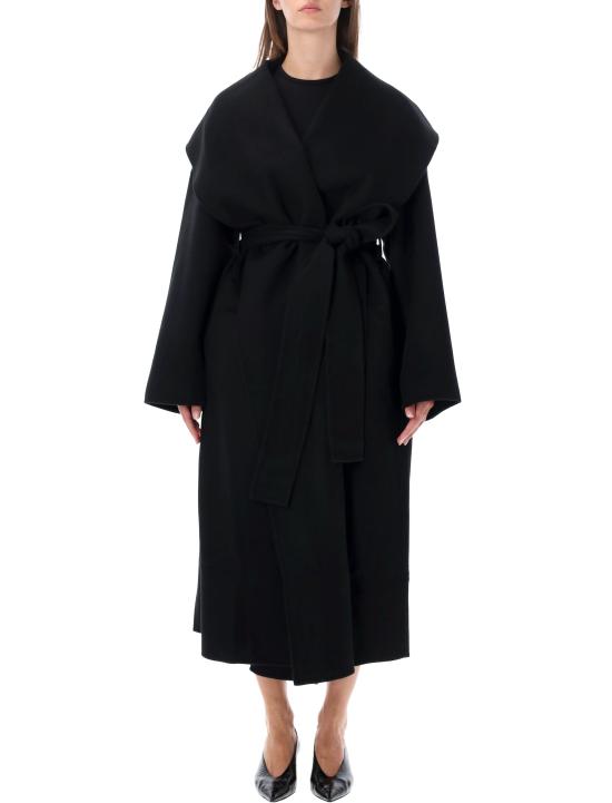 26FW 토템 후드 티셔츠 264WRO0376FB0006 001 BLACK