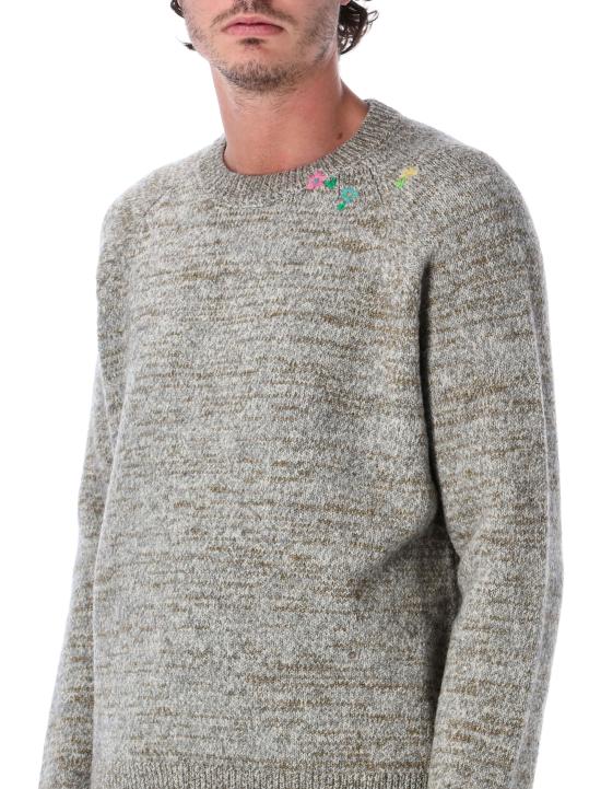 26FW 드리스 반 노튼 스웨터 2620212434748 800 MELANGE LT GREY - DRIES VAN NOTEN