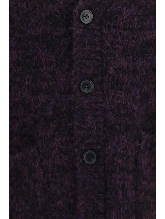 26FW 드리스 반 노튼 스웨터 2620212324709 900 PURPLE BLACK - DRIES VAN NOTEN