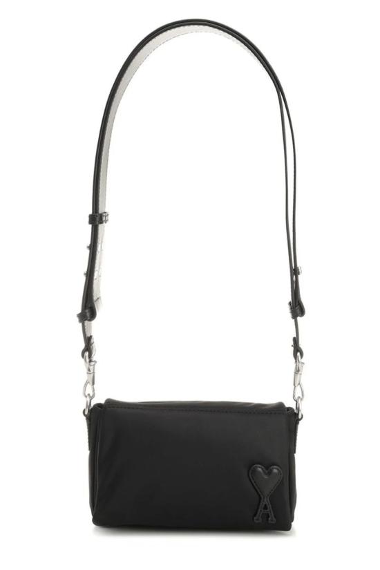 26FW 아미 톤온톤 하트 로고 나일론 마르셀 런치 박스 백 ULL710AW0001 BLACK
