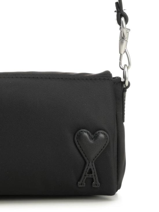 26FW 아미 톤온톤 하트 로고 나일론 마르셀 런치 박스 백 ULL710AW0001 BLACK - AMI