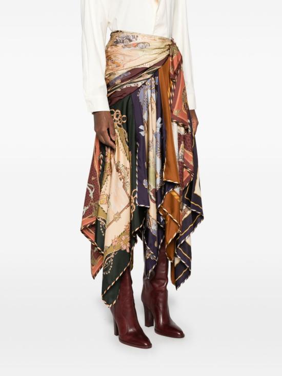 26FW 짐머만 스커트 9554SF261SPLS BROWN - ZIMMERMANN