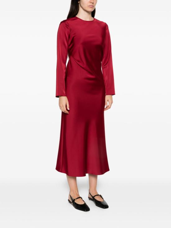 26FW 엠포리오 아르마니 미디 원피스 EW005489AF17153U5084 RED - EMPORIO ARMANI