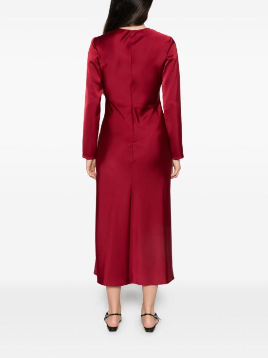26FW 엠포리오 아르마니 미디 원피스 EW005489AF17153U5084 RED - EMPORIO ARMANI
