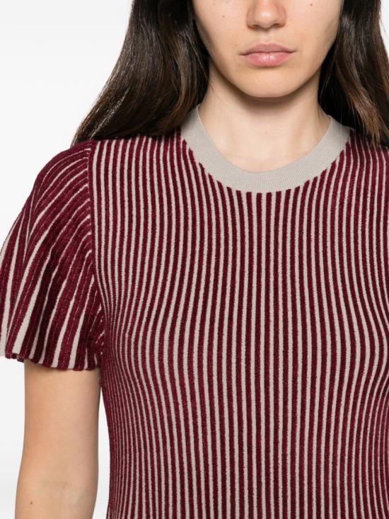 26FW 엠포리오 아르마니 미디 원피스 EW004622AF27747F5009 BORDEAUX - EMPORIO ARMANI