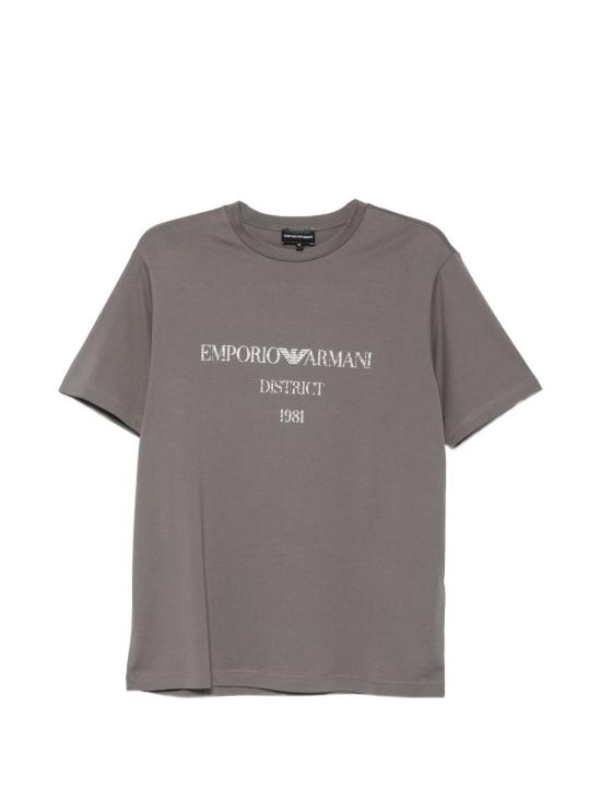 26FW 엠포리오 아르마니 반팔 티셔츠 EM007283AF29523U8108 GREY
