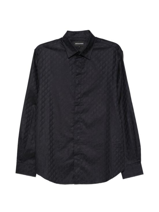 26FW 엠포리오 아르마니 긴팔 셔츠 EM006704AF18123FB058 NAVY