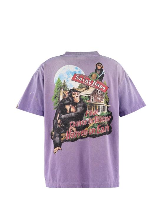 26FW 세인트 미카엘 반팔 티셔츠 SMMK10000C36PURPLE VIOLET - SAINT MXXXXXX
