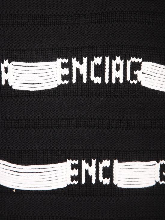 26SS 발렌시아가 스웨터 A0094CT1818 1070 BLACK WHIT - BALENCIAGA