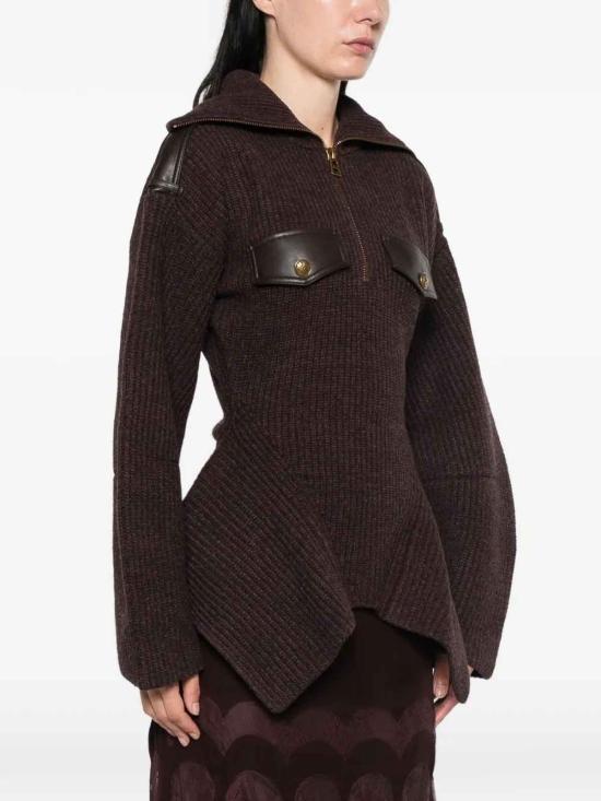 26FW 짐머만 스웨터 9557TF261CHO BROWN - ZIMMERMANN