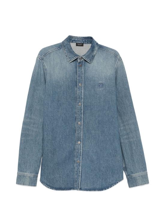 26FW 구찌 코튼 데님 셔츠 860842XDDI4 4009 LIGHT BLUE