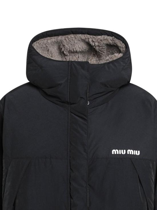 26FW 미우미우 퐁제 다운 재킷 ML1553OOO6203 F0002 BLACK - MIU MIU