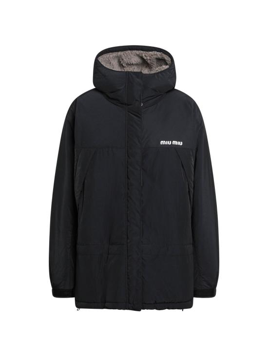26FW 미우미우 퐁제 다운 재킷 ML1553OOO6203 F0002 BLACK