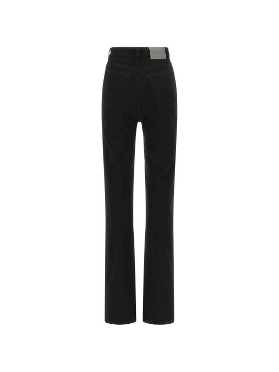 26FW 발렌시아가 하이 웨이스트 슬림 스트레이트 진 A008WGTUW70 1000 BLACK - BALENCIAGA