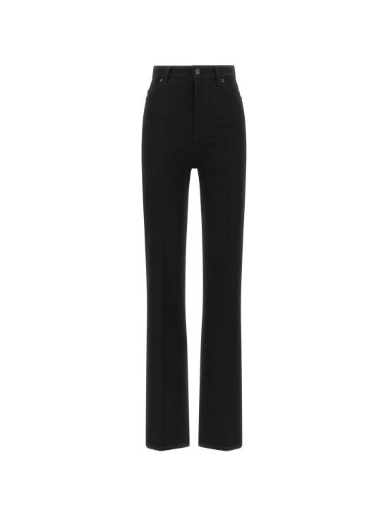 26FW 발렌시아가 하이 웨이스트 슬림 스트레이트 진 A008WGTUW70 1000 BLACK