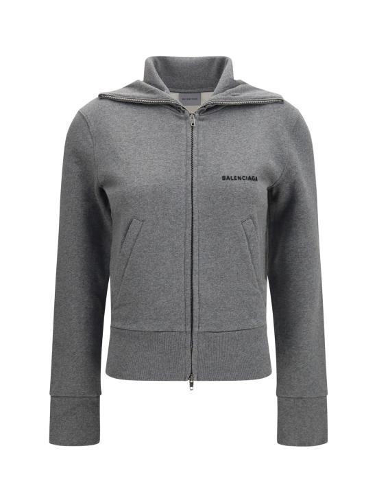 26FW 발렌시아가 피티드 집업 스웨트셔츠 자켓 A009S3TUVA4 8519 GREY