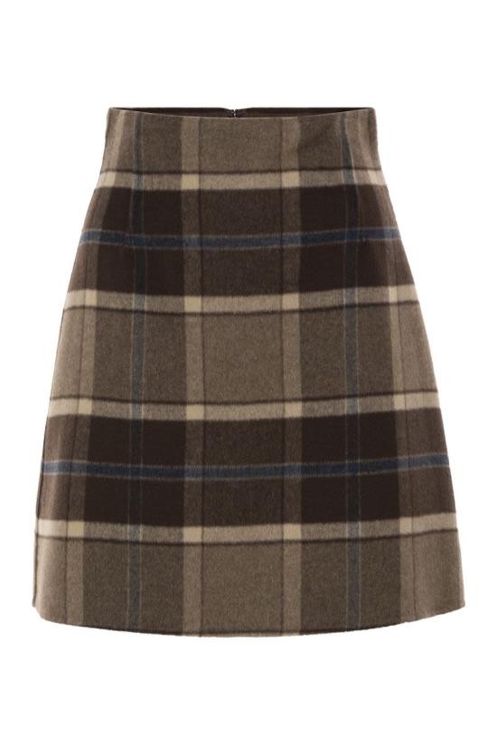 26FW 위켄드막스마라 스커트 2625106012600 001 CHESTNUT