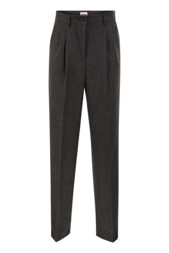 26FW 위켄드막스마라 스트레이트 팬츠 2625136013600 001 DARK GREY