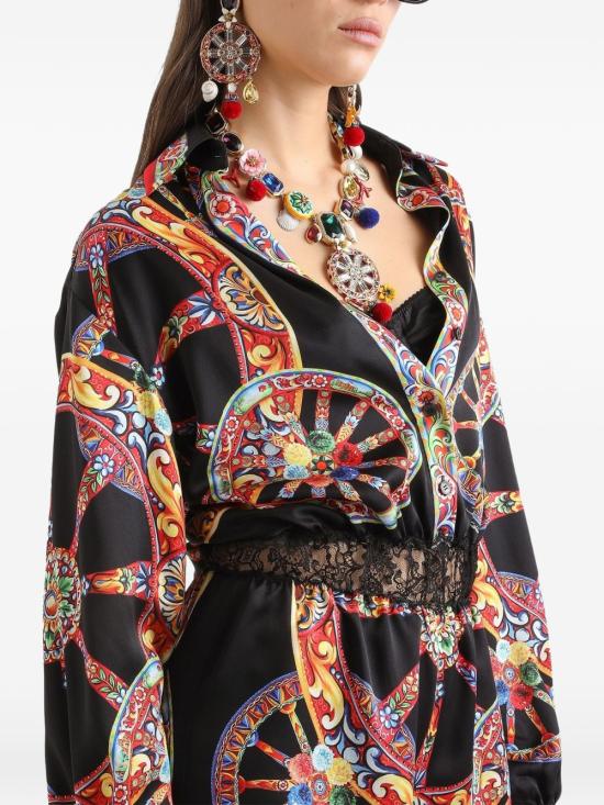 26FW 돌체앤가바나 스트레이트 팬츠 F616OTGDDVJHH6CL Black - DOLCE & GABBANA