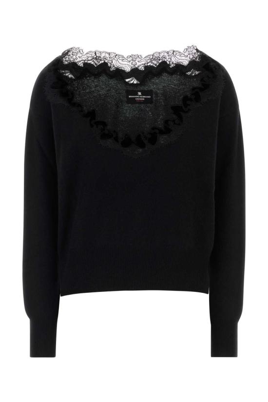 26FW 에르마노 설비노 스웨터 D495M722APPYU 95708 BLACK