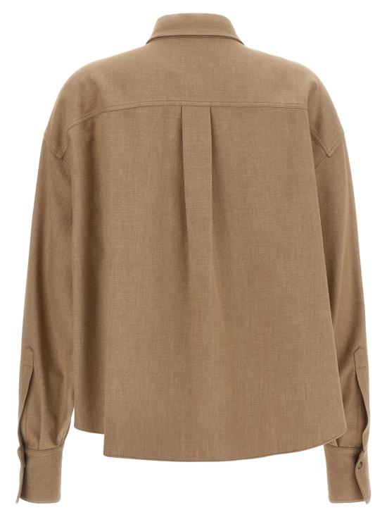  브루넬로 쿠치넬리 셔츠 LDMB148M1O26C006 CAMEL - BRUNELLO CUCINELLI
