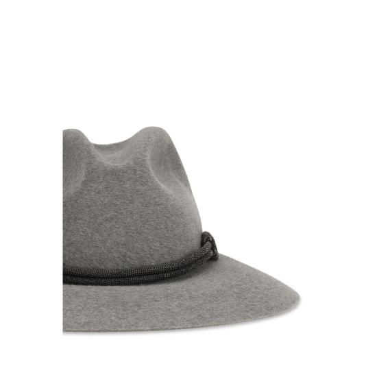 26FW 브루넬로 쿠치넬리 모자 BRMCAP90232C073BB GRAY - BRUNELLO CUCINELLI