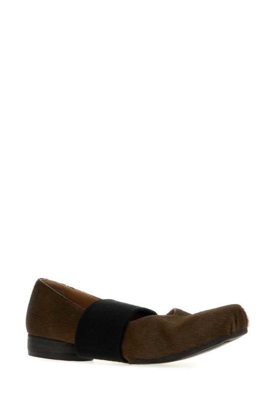 26FW 우마 왕 플랫 슈즈 US9028 UW430 BROWN - UMA WANG