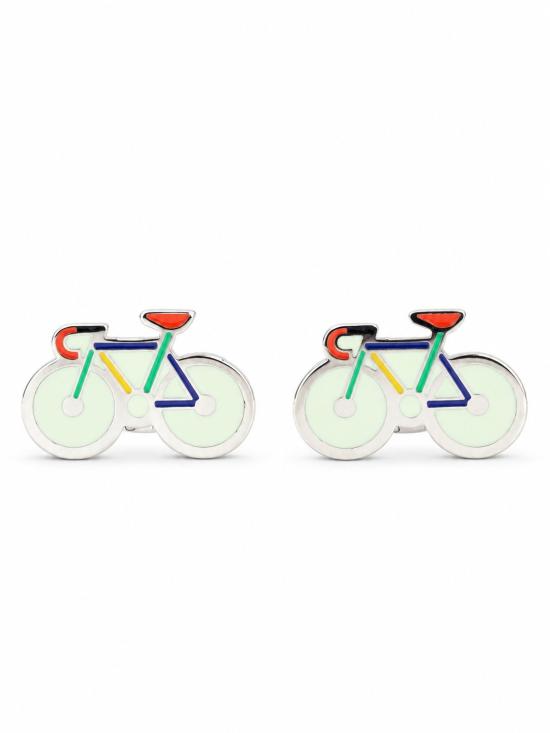 26FW 폴 스미스 커프스 링크/타이 홀더 M1ACUFFWBIKE 82 SILVER
