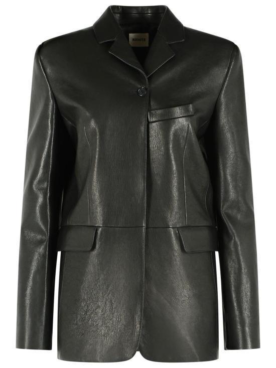 26FW 케이트 가죽 자켓 62491036200 Black