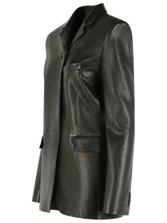 26FW 케이트 가죽 자켓 62491036200 Black - KHAITE