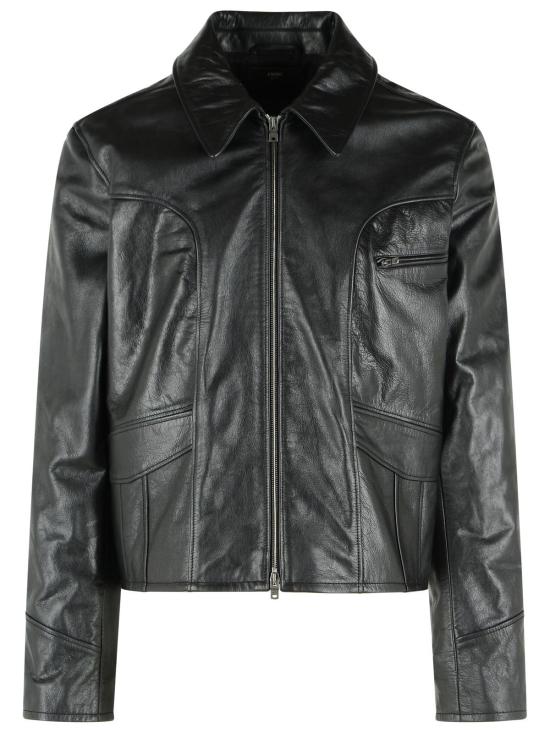 26FW 아미리 가죽 자켓 AM426JA031002 Black
