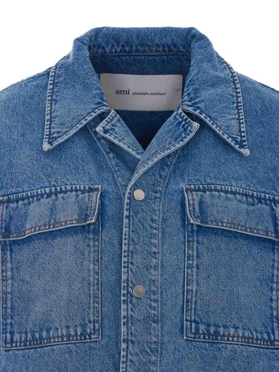 26FW 아미 데님 자켓 HJK967 DE0046 480 USED BLUE DOM - AMI