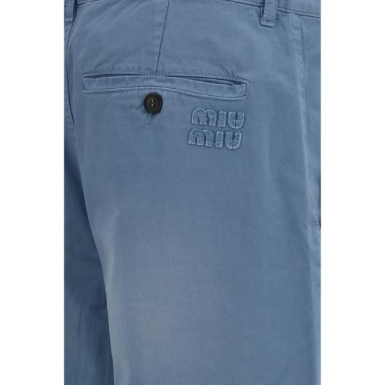 26FW 미우미우 팬츠 MIMP1970SOOO19R3F0637BB BLUE - MIU MIU
