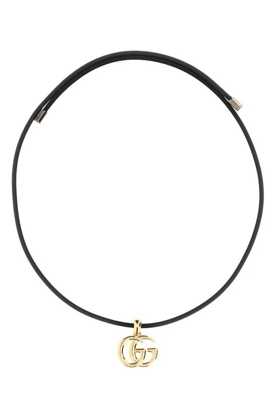 26FW 구찌 GG 마몽 마그네틱 코드 네크리스 A0079WIAAHL 8029 BLACK