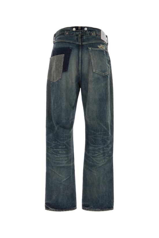 26FW 와타나베 준야 데님 팬츠 WRP907W26 INDGXGRYBK BLUE - JUNYA WATANABE