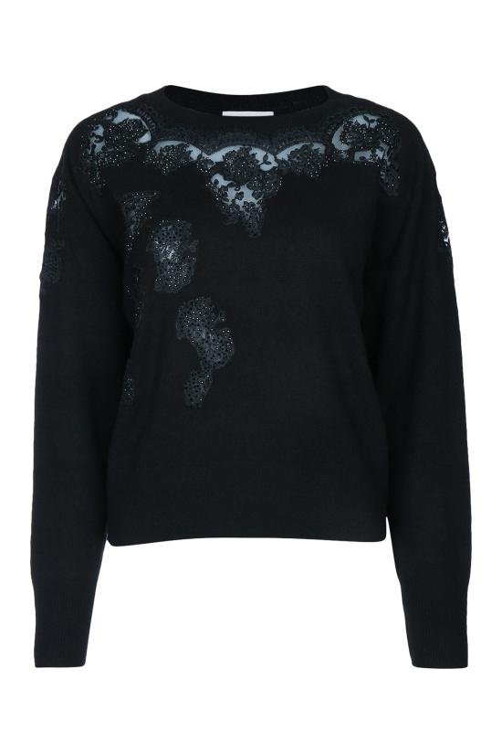 26FW 에르마노 피렌제 스웨터 D49EM056E57 MF099 BLACK